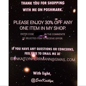 SHOP NOW AND RECEIVE 30% OFFER WITH YOUR ORDER.